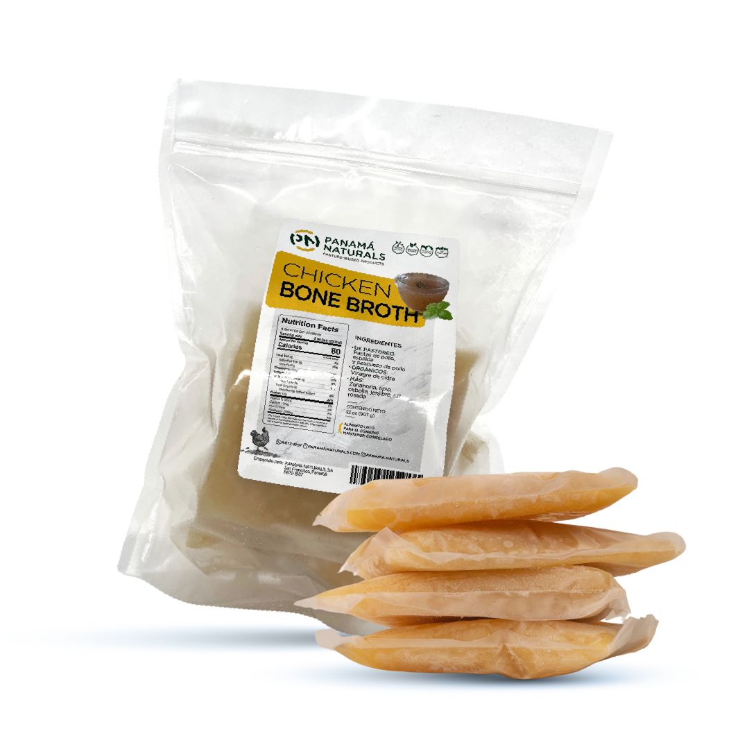 CALDO CONCENTRADO DE HUESOS DE POLLO Y COLAGENO PANAMA NATURALS 8 OZ
