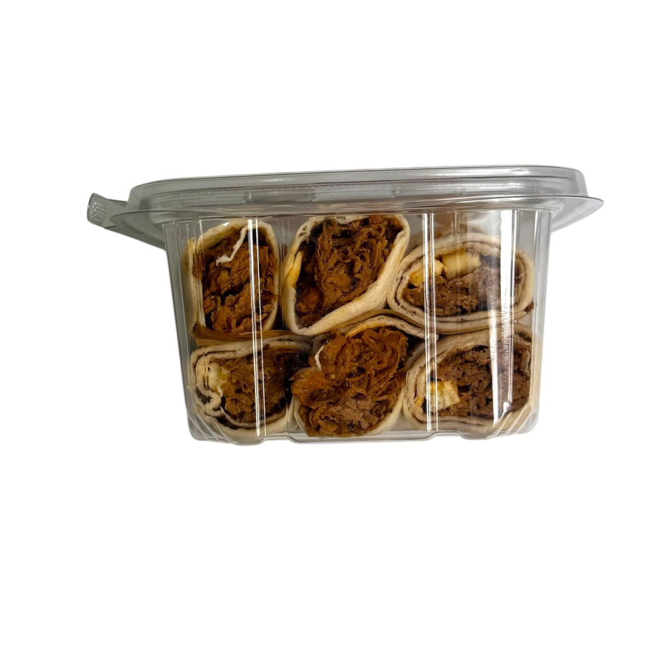 TAQUITOS DE ROPA VIEJA CON FRIJOL Y QUESO BETZABE 12 UND