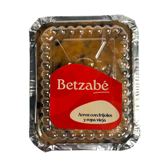 ARROZ CON FRIJOLITOS Y ROPA VIEJA BETZABE 1 UND