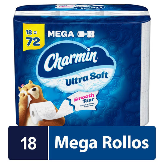 PAPEL HIGIENICO CHARMIN ULTRA SOFT 18 UNIDADES
