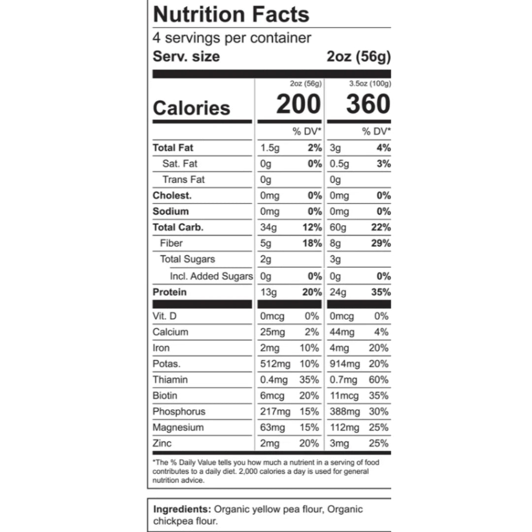 PASTA PENNE ORGANIC CHICKAPEA 272 GR