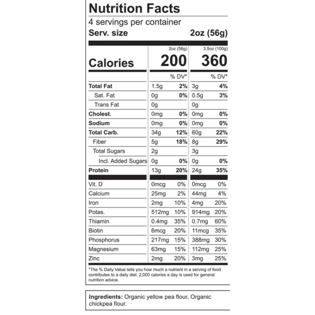 PASTA TORNILLO ORGANIC CHICKAPEA 272 GR