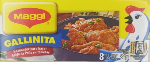 MAGGI GALLINITA SAZONADOR POLLO TABLETAS 10.5G 8 UNIDADES