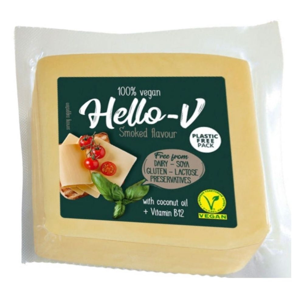 QUESO AHUMADO VEGANO PORCIONADO HELLO-V 200 GR