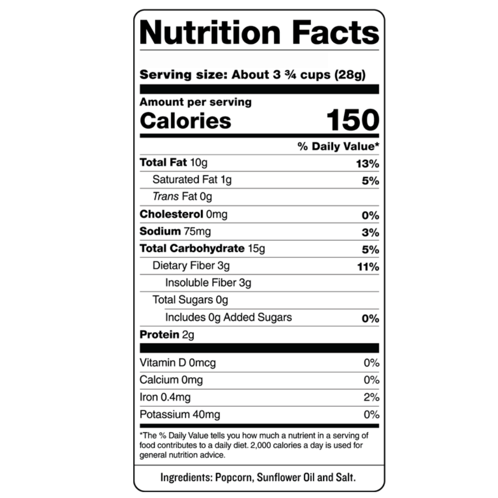 POPCORN SKINNY POP ORIGINAL 1 OZ