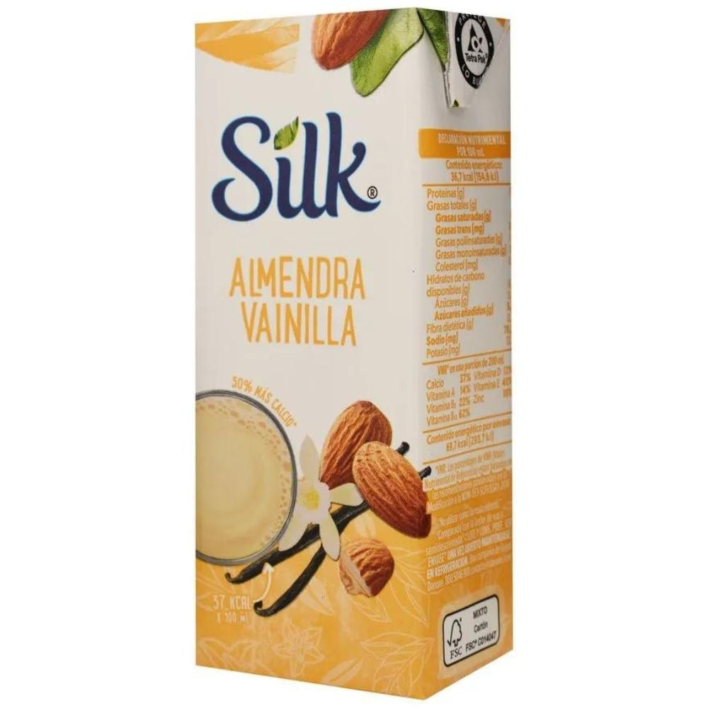 LECHE SILK PURE ALMOND VAINILLA 8 OZ
