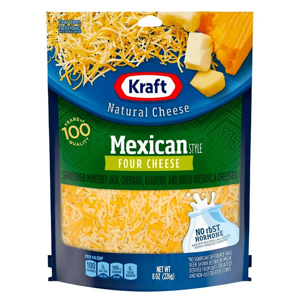 QUESO MEXICAN FOUR CHEESE SHREDDED KRAFT 7 OZ