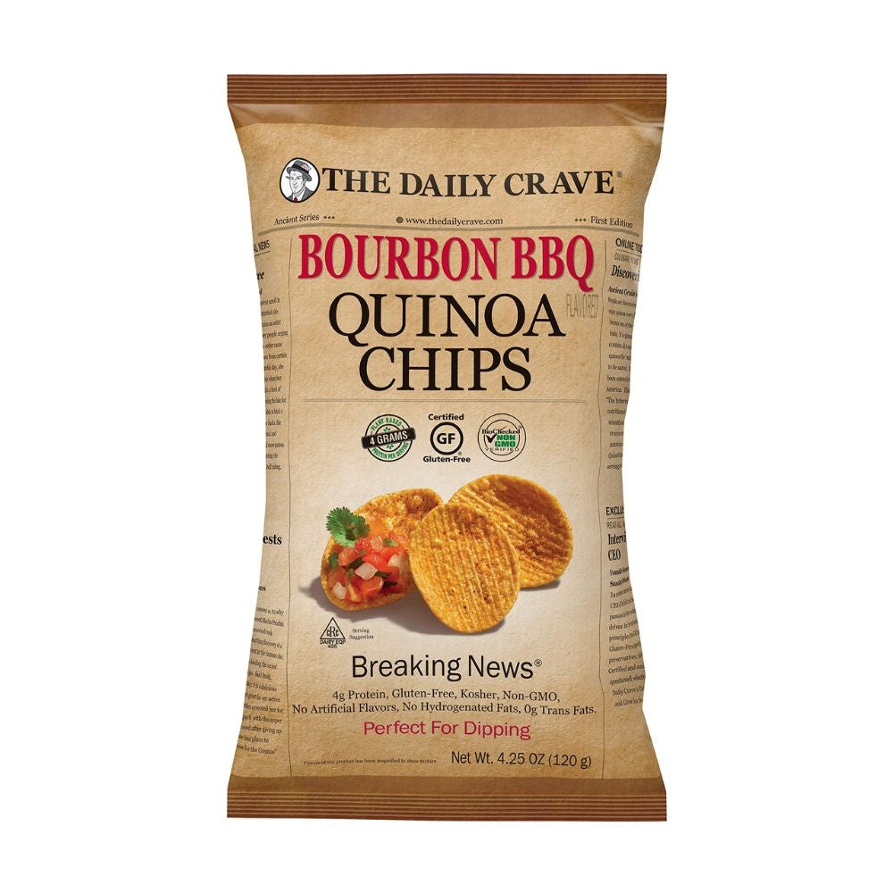 CHIPS DE QUINOA BOURBON BBQ THE DAILY GRAVE 120 GR