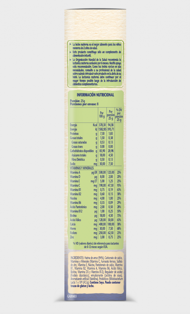 NESTLE NESTUM ARROZ CEREAL INFANTIL CAJA 200G