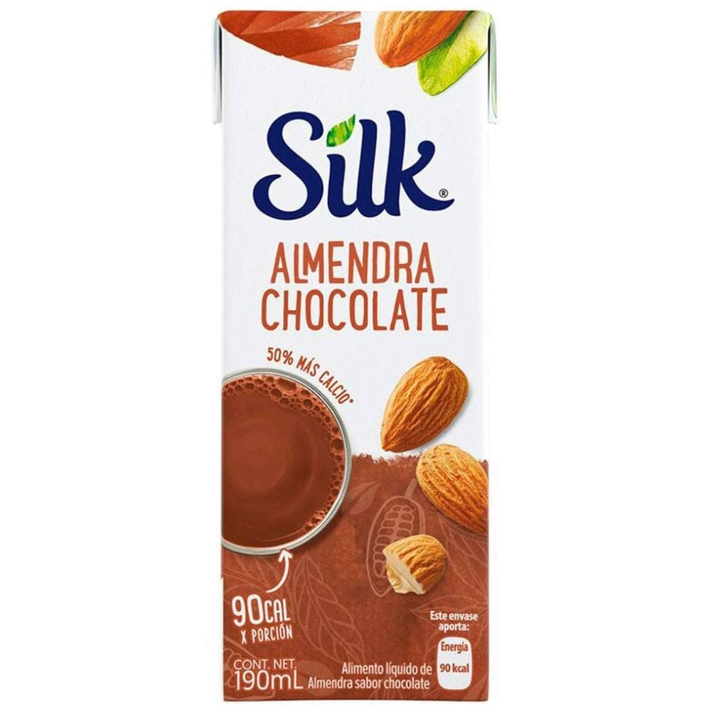 LECHE PURE ALMOND DARK CHOCOLATE SILK 8 OZ
