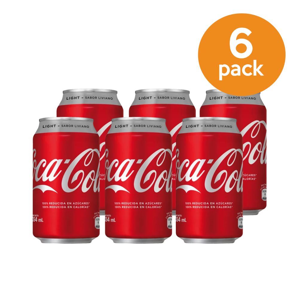 SODA COCA COLA LIGHT LATA 6 PACK