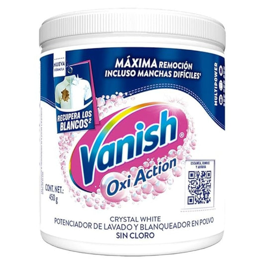 DETERGENTE VANISH WHITE EN POLVO 450 GR
