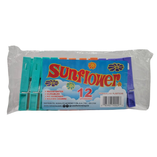 HORQUILLAS PLASTICAS SUNFLOWES 12 UND