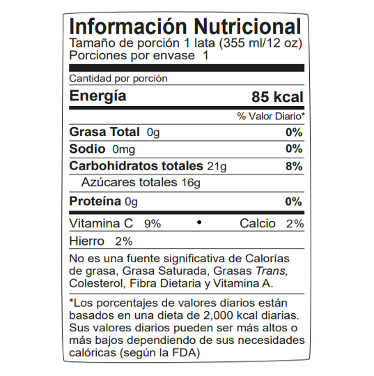 AGUA CON GAS SODA BAHIA MANGO PASION LATA 12 OZ