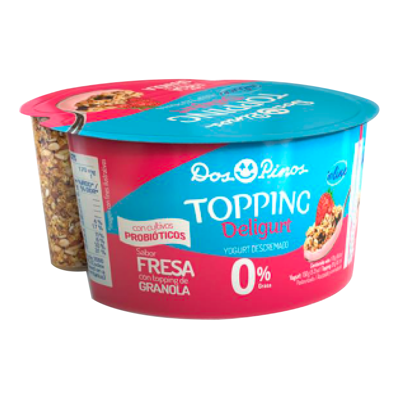 YOGURT DOS PINOS DELIGURT BAT LINE FRESA TOPPING DE GANOLA 150g