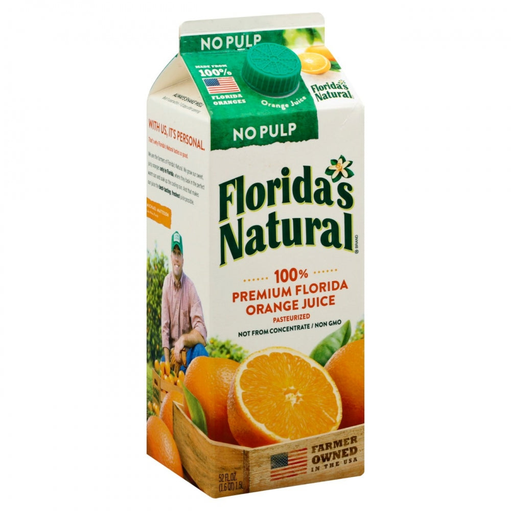 JUGO FLORIDAS NATURAL ORANGE NO PULP 52 OZ