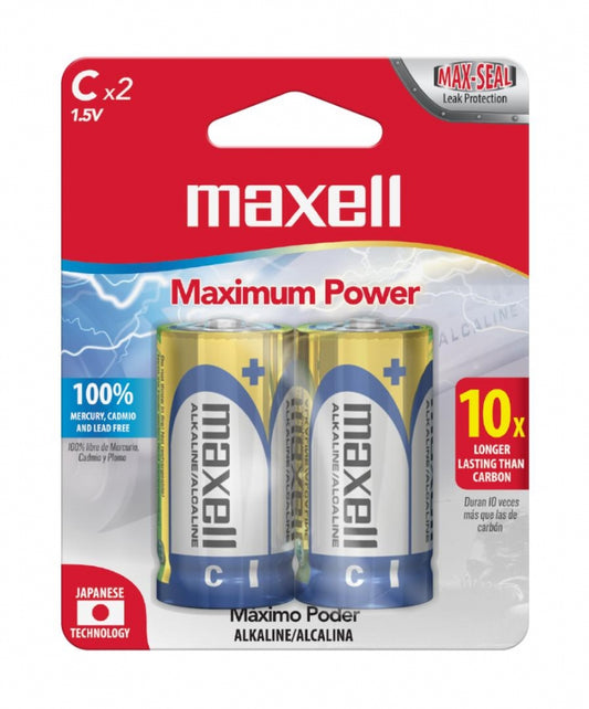 BATERÍA MAXELL ALKALINA LR14/AM2 C 2-PACK