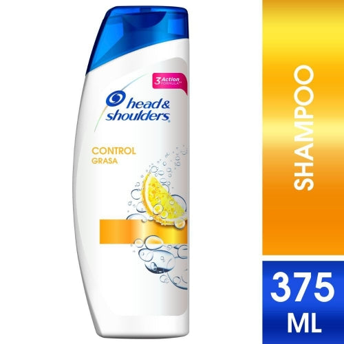 SHAMPOO HEAD & SHOULDERS CONTROL GRASA  (Caspa) 375 ML