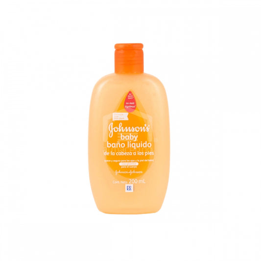 BAÑO LIQUIDO JOHNSONS BABY DE LA CABEZA A LOS PIES 200 ML