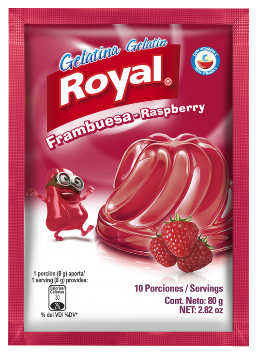 GELATINA ROYAL FRAMBUESA 80 GR