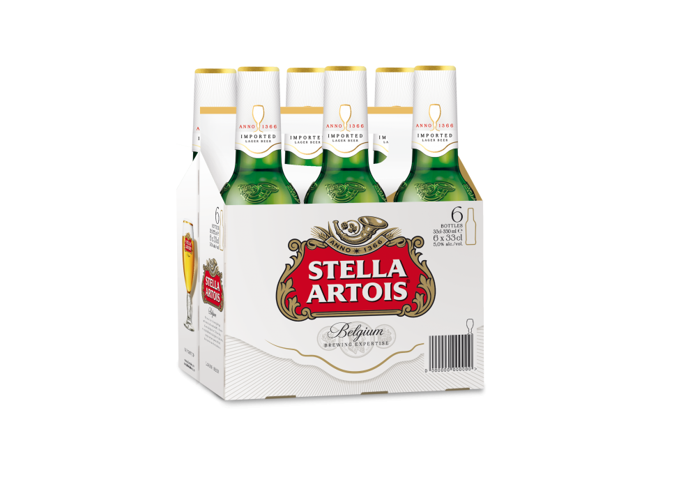 CERVEZA STELLA ARTOIS BOTELLA 6 PACK