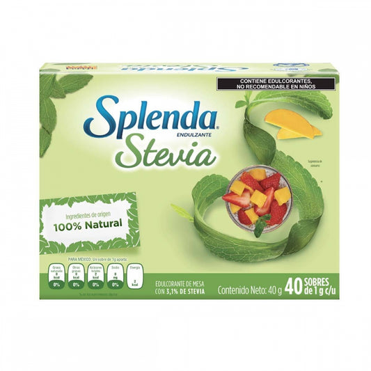 SPLENDA STEVIA NATURAL 40 SOBRES