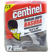 BOLSAS DE BASURA CENTINEL 23 12 UNIDADES