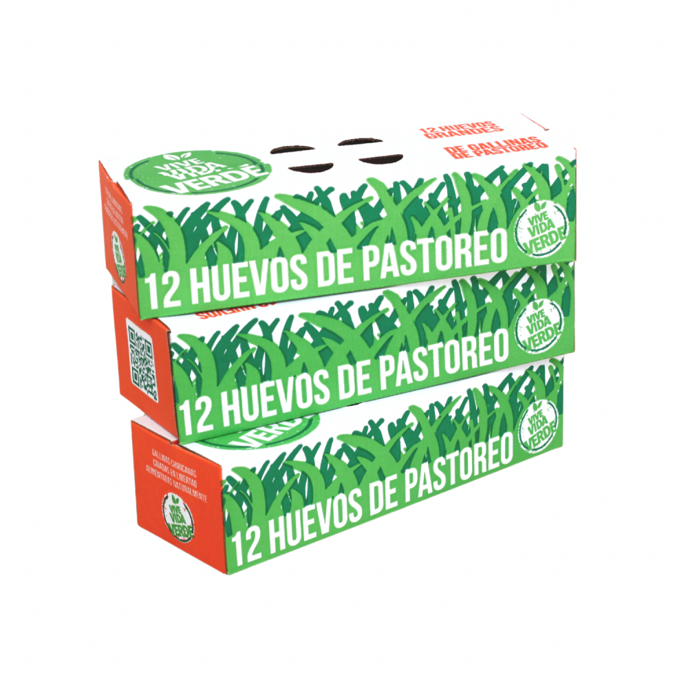 HUEVOS DE PASTOREO VIVE VIDA VERDE 1 DOCENA
