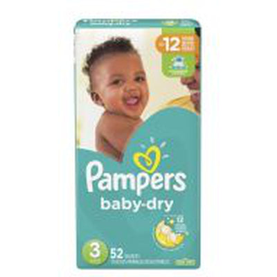 PAÑALES PAMPERS BABY DRY TALLA 3 - 52 UND
