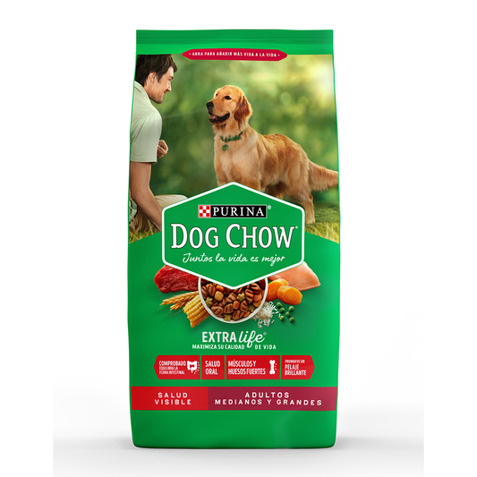 PURINA DOG CHOW PERRO ADULTOS RAZA MEDIANA Y GRANDE 2KG