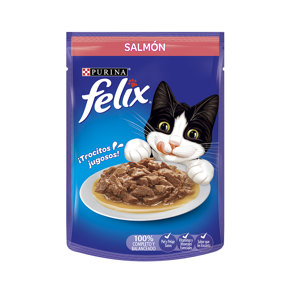 PURINA FELIX GATO SALMÓN EN SALSA 85 G