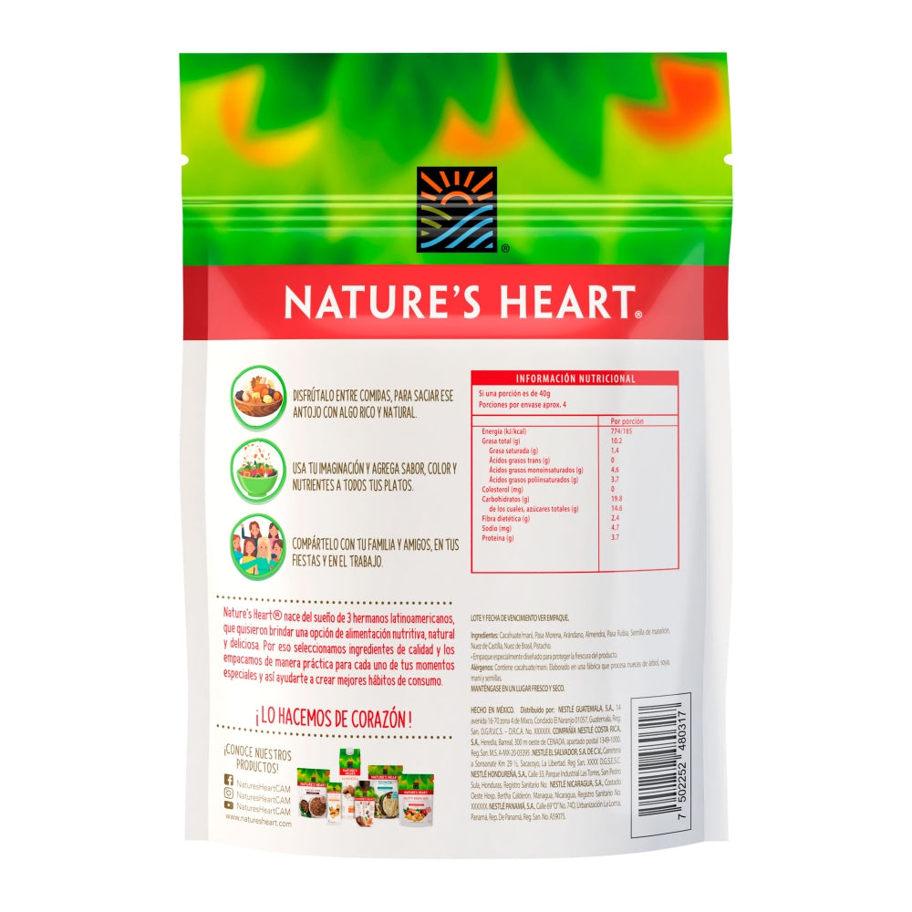 SNACKS NATURE'S HEART MEZCLA NUTTY BERRY 170G