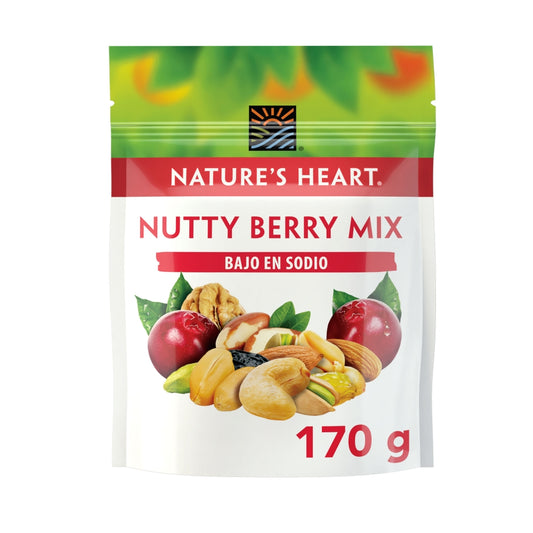 SNACKS NATURE'S HEART MEZCLA NUTTY BERRY 170G