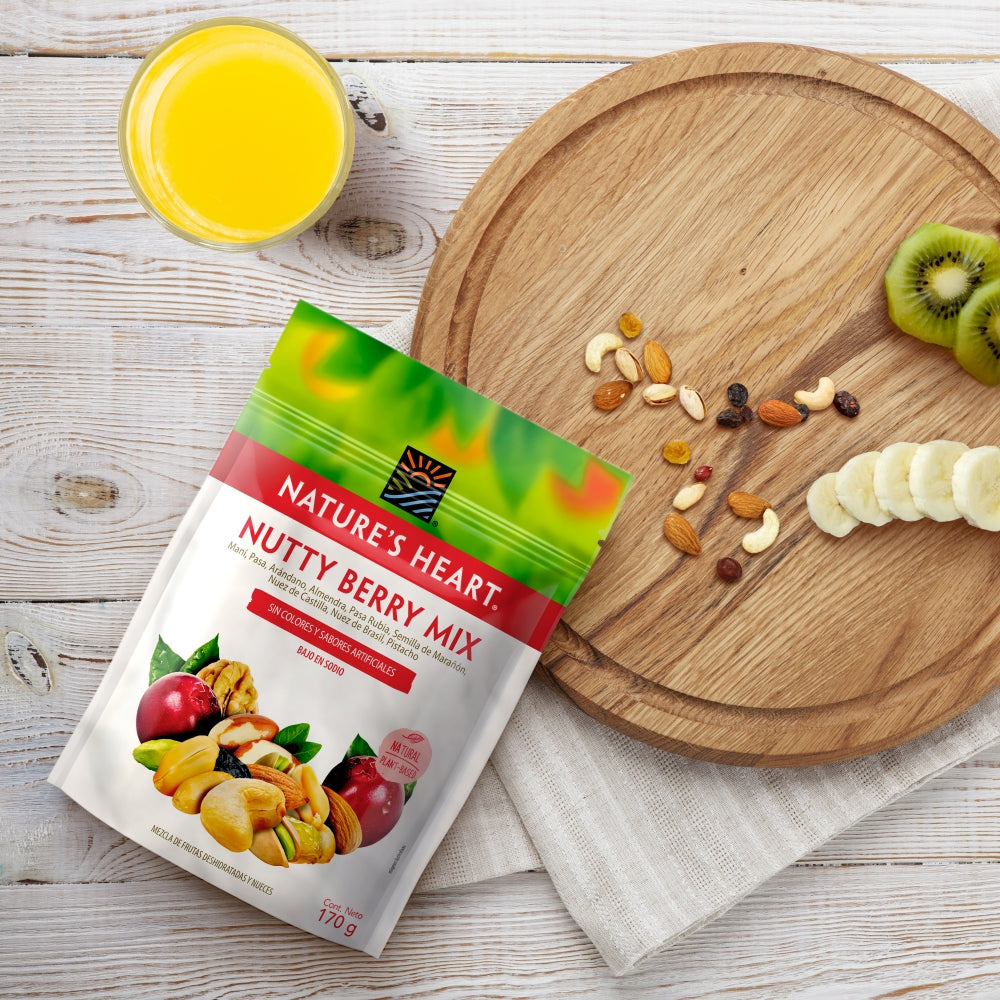 SNACKS NATURE'S HEART MEZCLA NUTTY BERRY 170G