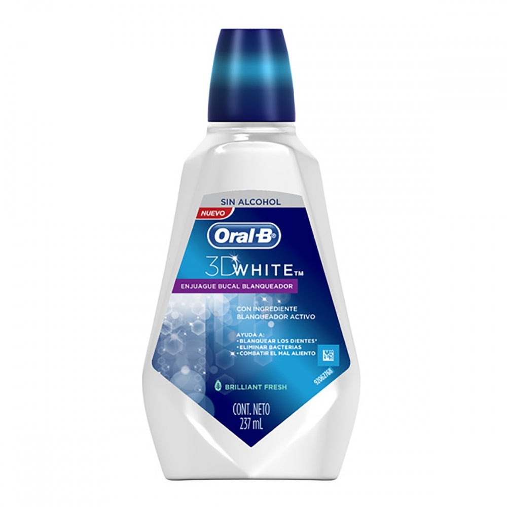 ENJUAGE BUCAL ORAL B 3D WHITE 273 ML