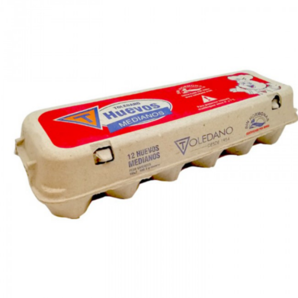 HUEVOS MEDIANOS TOLEDANO 12 UND