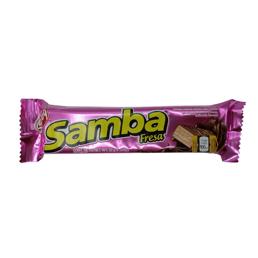 GALLETA SAMBA RELLENA SABOR A FRESA SAVOY 50 GR