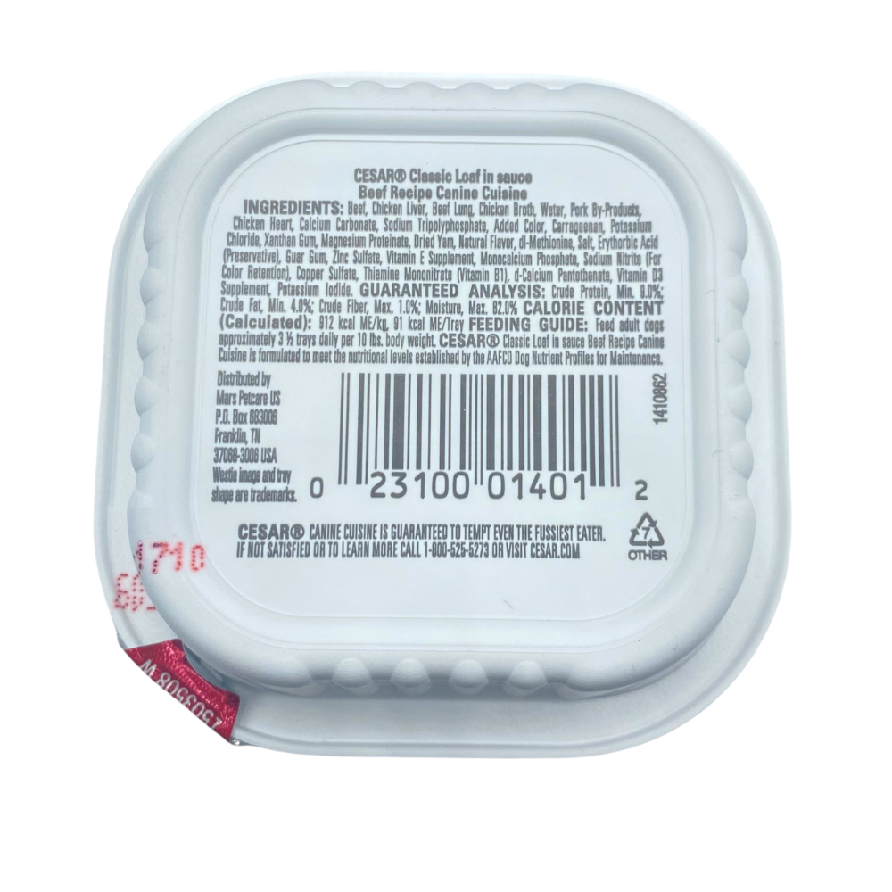 ALIMENTO PARA PERRO CARNE CESAR 100 GR