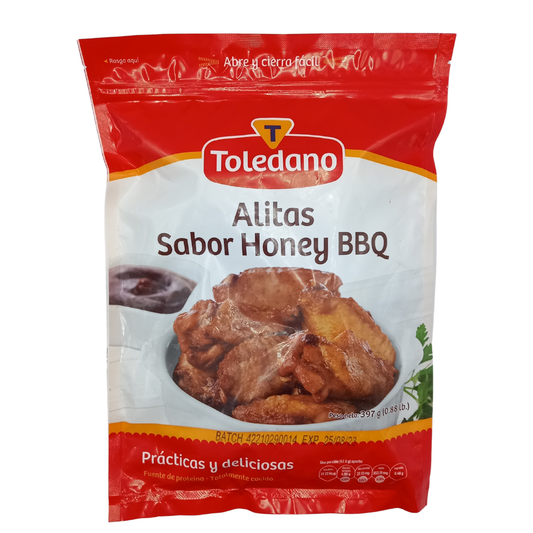 ALITAS BBQ HONEY TOLEDANO 397 GR