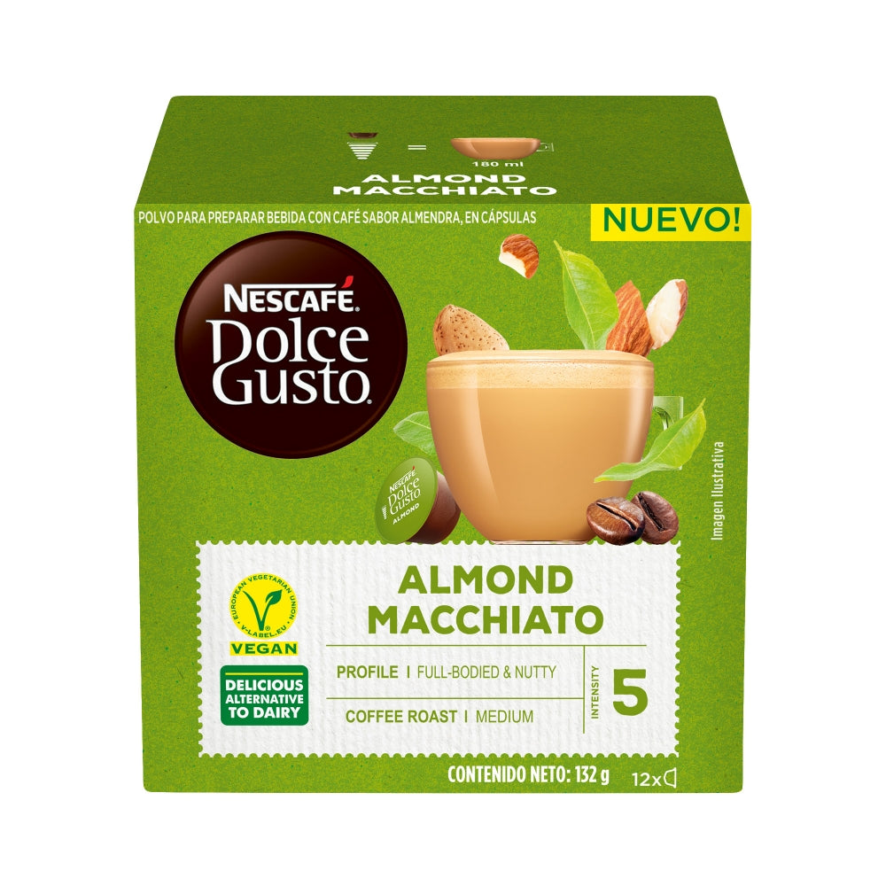 CAFE DOLCE GUSTO DAIRY-FREE ALMOND MACCHIATO 132G