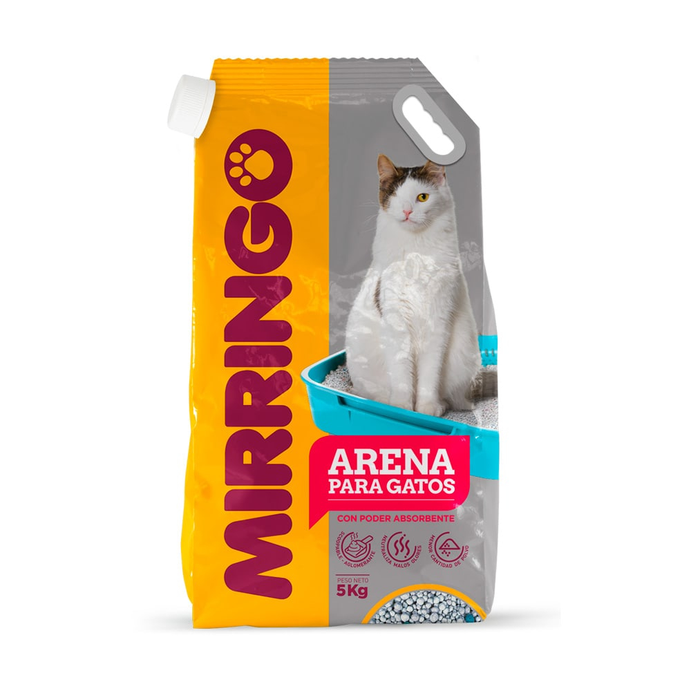 ARENA PARA GATOS MIRRINGO 5 KG