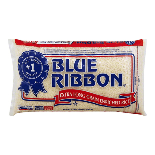 ARROZ BLUE RIBBON EXTRA LARGO PRECOCIDO 5 LB