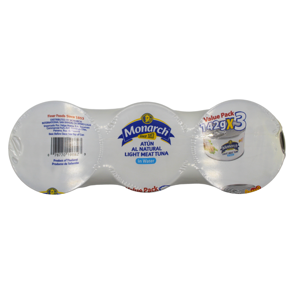 ATUN EN AGUA MONARCH 3 PACK 426 GR