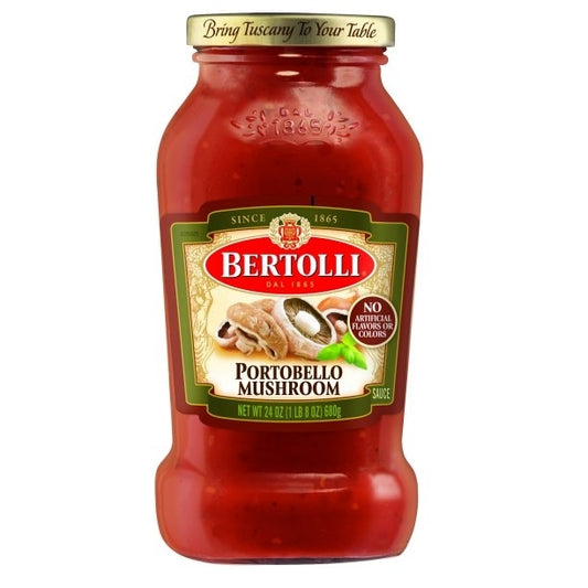 SALSA DE TOMATE PORTOBELO MUSHROOM BERTOLLI 24 OZ
