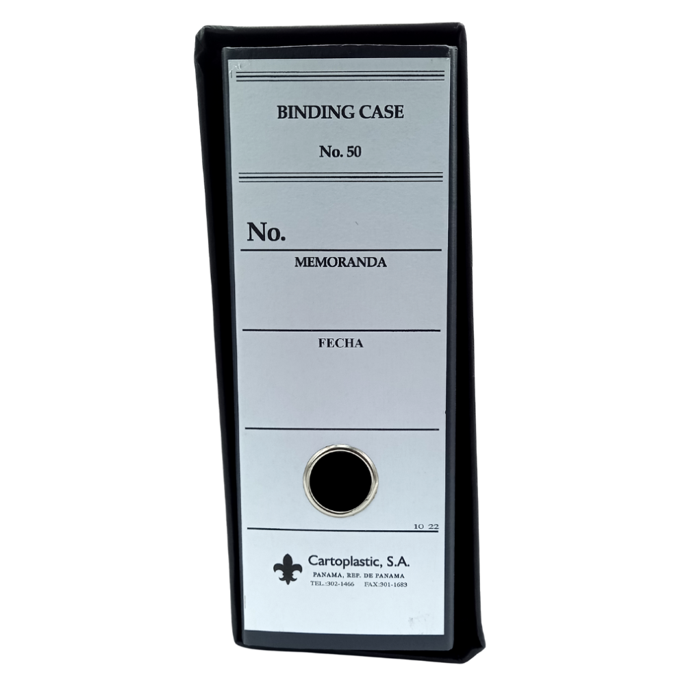 BINDING CASE # 50 CARTOPLASTIC 1 UND