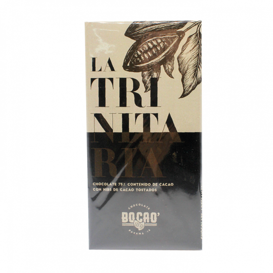 CHOCOLATE BOCAO TRINITARIA CON 75% DE NIBS - 100 GR