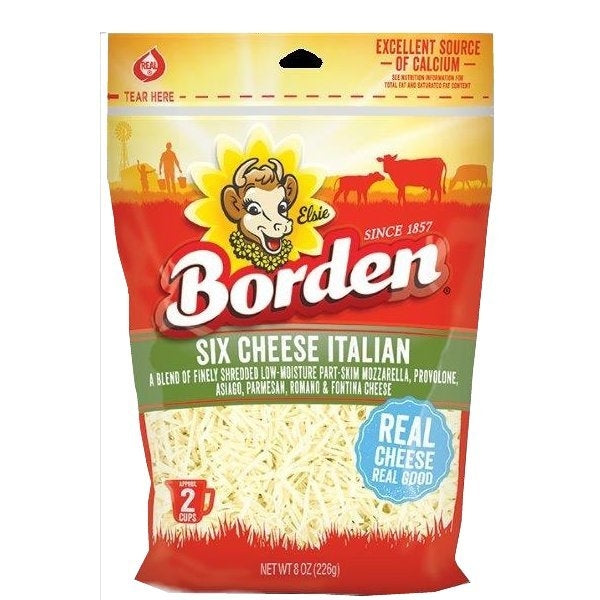 QUESO BORDEN SIX CHEESE ITALIAN 8 OZ