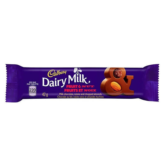 CHOCOLATE CADBURY DAIRY MILK FRUIT & NUT 38 GR