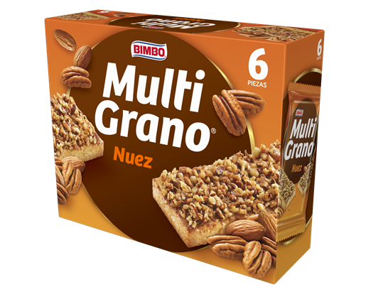 BARRA BIMBO MULTI GRANO NUEZ 6 PACK