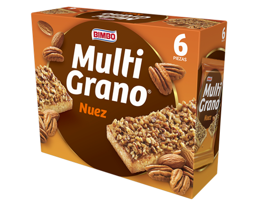 BARRA BIMBO MULTI GRANO NUEZ 6 PACK